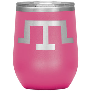 Tamga of Crimean Tatar Giray Dynasty - 12oz Insulated Wine Tumbler