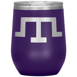 Tamga of Crimean Tatar Giray Dynasty - 12oz Insulated Wine Tumbler