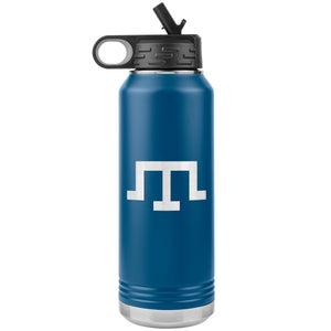 Tamga of Crimean Tatar Giray Dynasty - 32oz Insulated Water Bottle