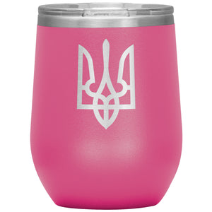 Tryzub - 12oz Insulated Wine Tumbler