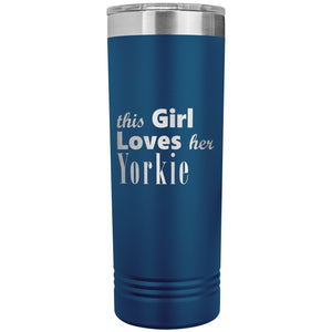Yorkie - 22oz Insulated Skinny Tumbler