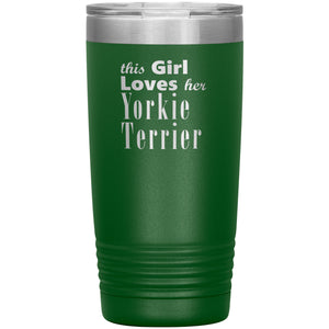 Yorkie Terrier - 20oz Insulated Tumbler