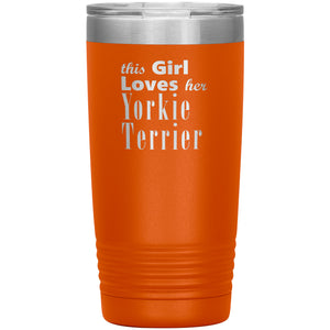 Yorkie Terrier - 20oz Insulated Tumbler