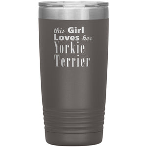 Yorkie Terrier - 20oz Insulated Tumbler