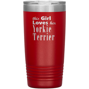 Yorkie Terrier - 20oz Insulated Tumbler