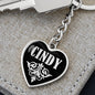 Cindy v02 - Heart Pendant Luxury Keychain