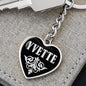 Yvette v02 - Heart Pendant Luxury Keychain