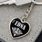 Edna v02 - Heart Pendant Luxury Keychain