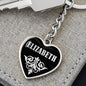 Elizabeth v02 - Heart Pendant Luxury Keychain