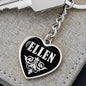 Ellen v02 - Heart Pendant Luxury Keychain