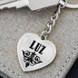 Luz v01 - Heart Pendant Luxury Keychain