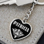 Patricia v02 - Heart Pendant Luxury Keychain