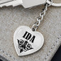Ida v01 - Heart Pendant Luxury Keychain