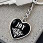 Joy v02 - Heart Pendant Luxury Keychain
