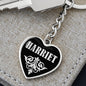 Harriet v02 - Heart Pendant Luxury Keychain