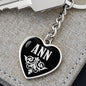 Ann v02 - Heart Pendant Luxury Keychain