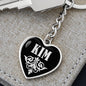 Kim v02 - Heart Pendant Luxury Keychain