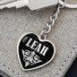 Leah v02 - Heart Pendant Luxury Keychain