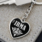 Irma v02 - Heart Pendant Luxury Keychain