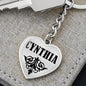 Cynthia v01 - Heart Pendant Luxury Keychain