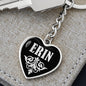 Erin v02 - Heart Pendant Luxury Keychain