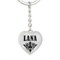 Lana v01 - Heart Pendant Luxury Keychain