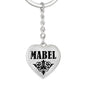 Mabel v01 - Heart Pendant Luxury Keychain