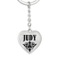 Judy v01 - Heart Pendant Luxury Keychain