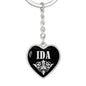 Ida v02 - Heart Pendant Luxury Keychain