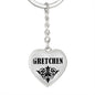 Gretchen v01 - Heart Pendant Luxury Keychain