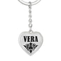 Vera v01 - Heart Pendant Luxury Keychain