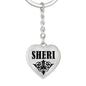 Sheri v01 - Heart Pendant Luxury Keychain