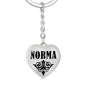 Norma v01 - Heart Pendant Luxury Keychain