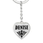 Denise v01 - Heart Pendant Luxury Keychain