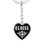 Eloise v02 - Heart Pendant Luxury Keychain