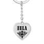 Eula v01 - Heart Pendant Luxury Keychain