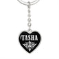 Tasha v02 - Heart Pendant Luxury Keychain