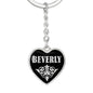 Beverly v02 - Heart Pendant Luxury Keychain