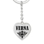 Verna v01 - Heart Pendant Luxury Keychain