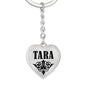 Tara v01 - Heart Pendant Luxury Keychain