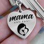 Mama, Est. 2021 - Heart Pendant Luxury Keychain