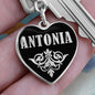 Antonia v02 - Heart Pendant Luxury Keychain