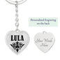 Lula v01 - Heart Pendant Luxury Keychain