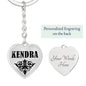 Kendra v01 - Heart Pendant Luxury Keychain