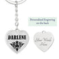 Darlene v01 - Heart Pendant Luxury Keychain