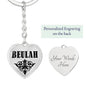 Beulah v01 - Heart Pendant Luxury Keychain