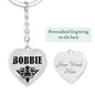 Bobbie v01 - Heart Pendant Luxury Keychain