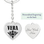 Vera v01 - Heart Pendant Luxury Keychain