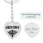 Gretchen v01 - Heart Pendant Luxury Keychain