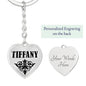 Tiffany v01 - Heart Pendant Luxury Keychain